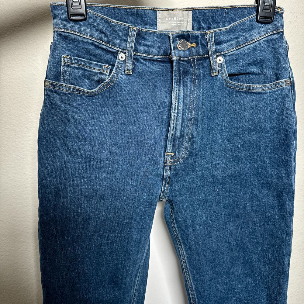 Everlane The Original Cheeky Jean Blue Cropped High Rise 26 - Picture 4 of 12